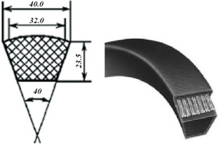 E/40 V-belts